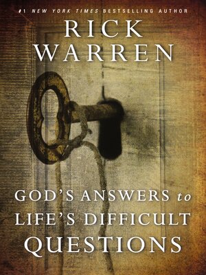 cover image of God's Answers to Life's Difficult Questions